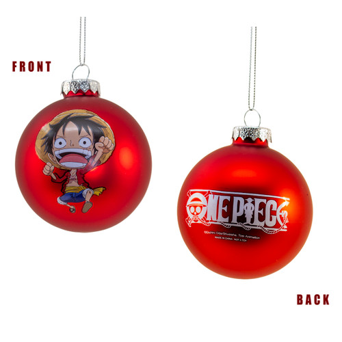 One Piece© 80MM Glass Luffy Ball Ornament