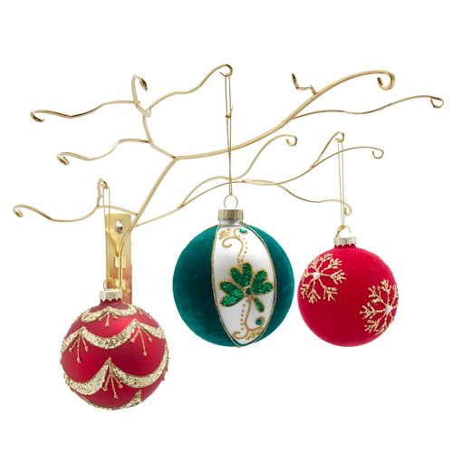 15" Gold Wire Wall Hanger