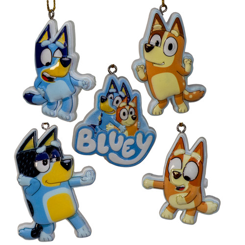 Bluey™ Miniature Ornaments Set, 5-Pieces