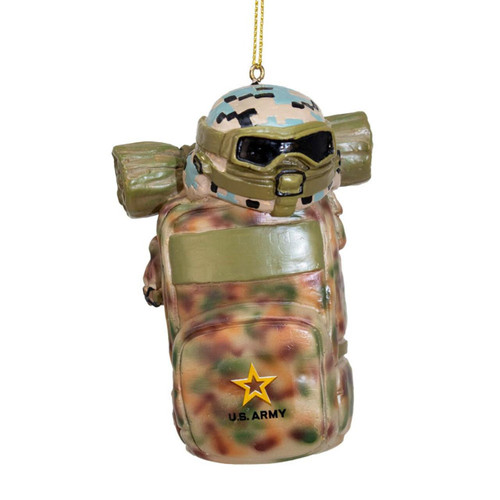 U.S. Army® Backpack With Helmet Ornament