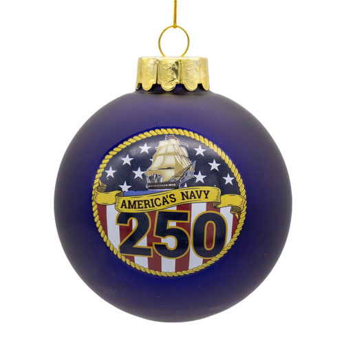 80MM U.S. Navy™ 250th Anniversary Ball Ornament