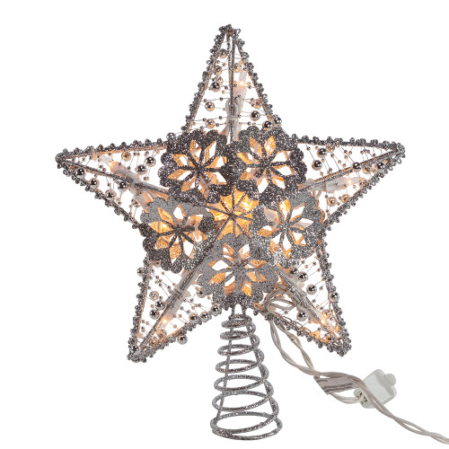 Kurt Adler's - Star & Snowflake Treetops: Festive Tree Decor