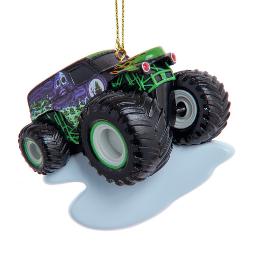 Monster Jam® Purple & Green Grave Digger Ornament For Personalization 