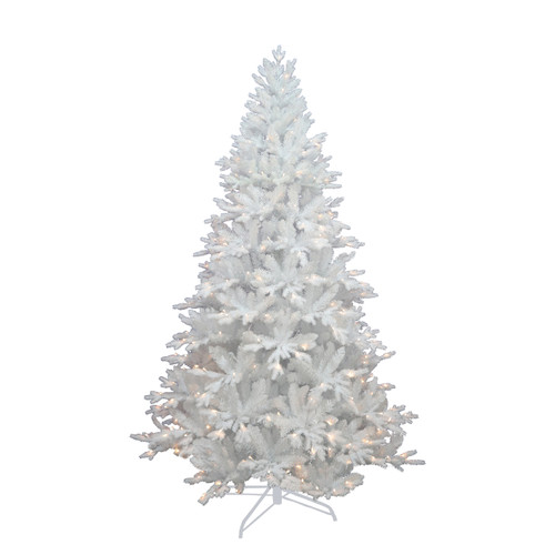 7' Pre-Lit Warm White LED Jackson White Pine Tree
