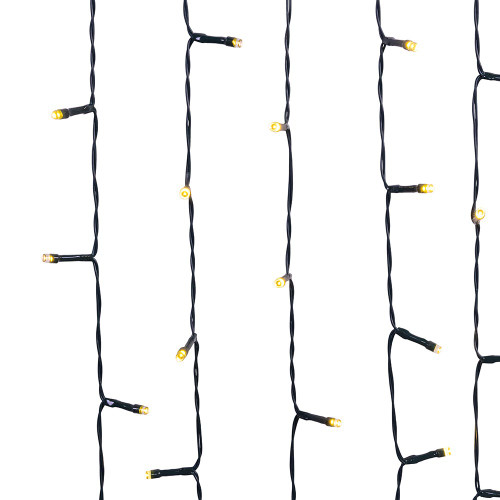 23.75' Battery Operated 96L Warm White Multifunction LED Jingle Bright™ Light Set In PDQ