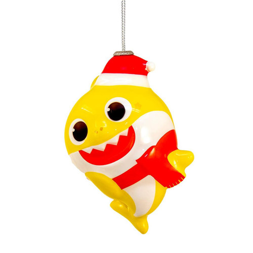 Baby Shark™ Ollie In Santa Hat & Scarf Ornament