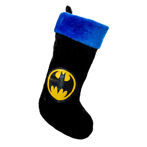 Batman™ Logo Plush Applique Stocking
