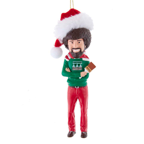 Bob Ross® With Hat Blow Mold Ornament