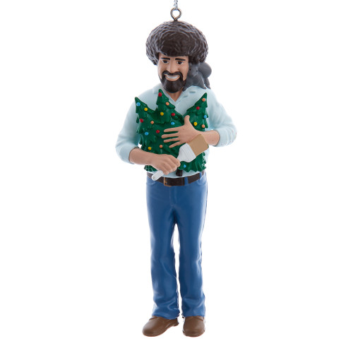 Bob Ross® With Christmas Trees Ornament