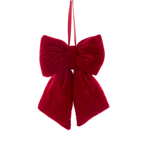 Medium Burgundy Bow With Hanger