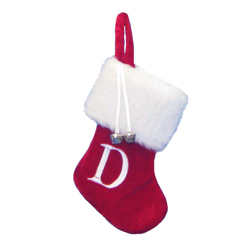 Monogrammed “D“ Miniature Stocking