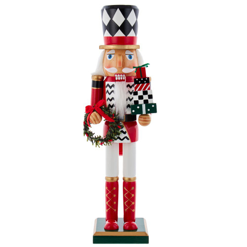 15“ Red, White and Black Nutcracker