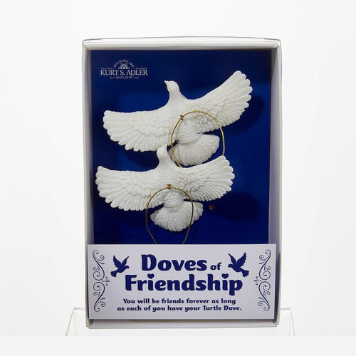Friendship Dove Ornaments For Personalization, 2-Piece Box Set