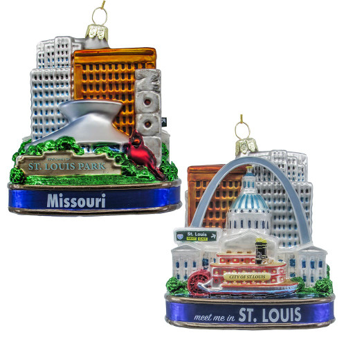 Glass Missouri Ornament