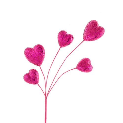 Pink Glitter Heart Spray