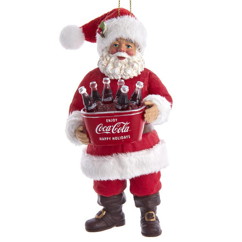 5“ Fabriché™ Coca-Cola® Santa With Bucket Ornament