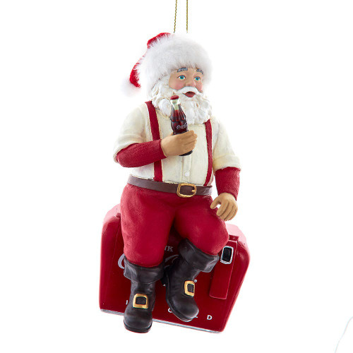 Coca-Cola® Santa On Cooler Ornament