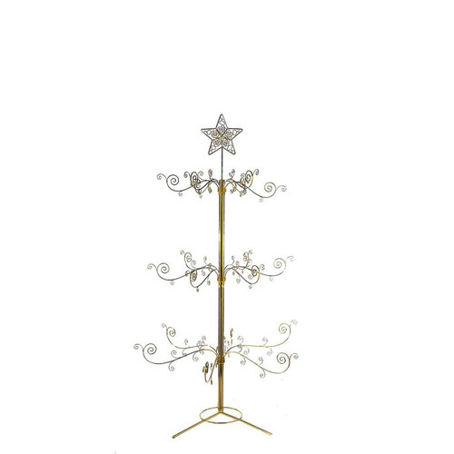 4' Un-Lit Gold Metal Tree