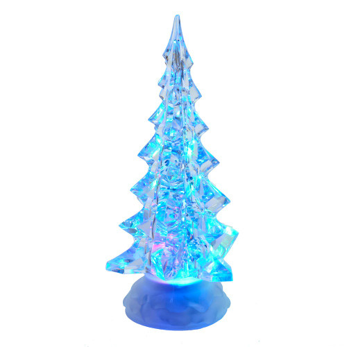 Battery-Operated Plastic LED Lighted Christmas Tree Table Piece