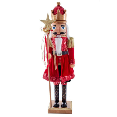 32“ Red and Gold King Nutcracker