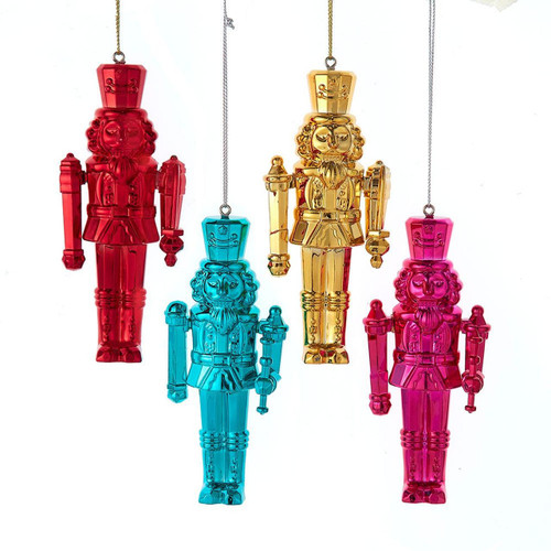 4.75“ Colorful Nutcracker Ornaments, 4 Assorted