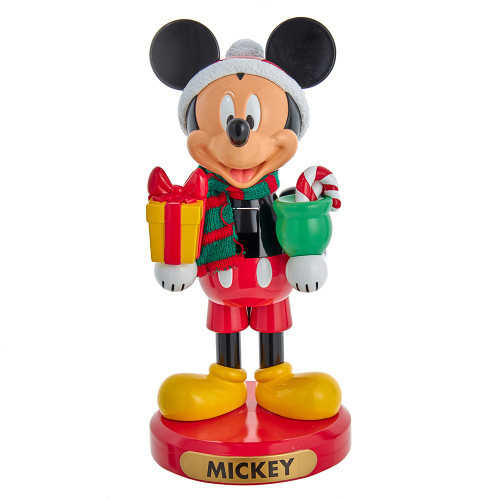 10“ Disney© Mickey Mouse With Present Nutcracker