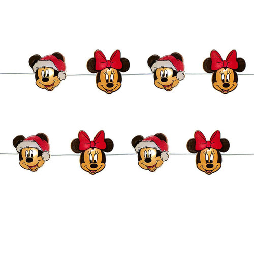 9' Battery Operated 20L Disney© Mickey and Minnie LED Fairy Light Set In PDQ