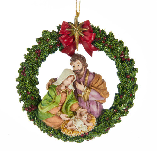 Nativity Wreath Ornament