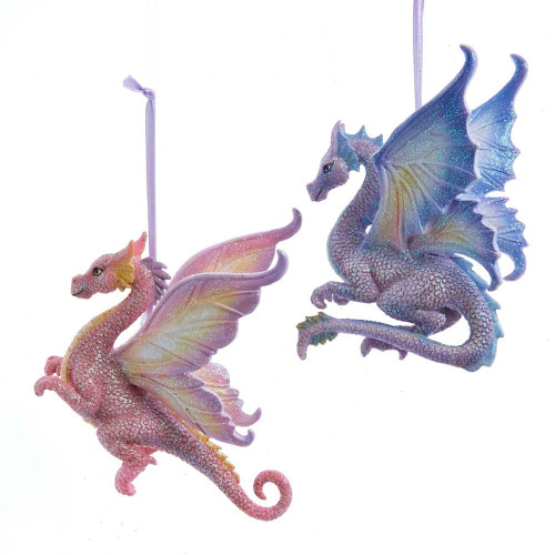 Fantasy Dragon Ornaments, 2 Assorted