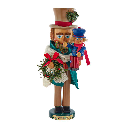 17“ Steinbach Bob Cratchit With Tiny Tim Nutcracker