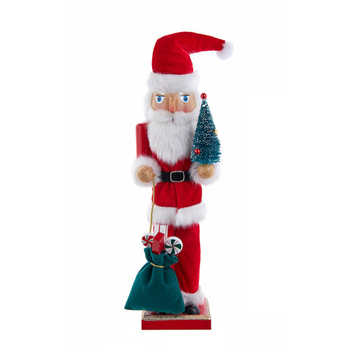 15“ Santa With Gifts & Tree Nutcracker