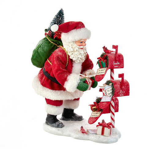 10.5“ Fabriché™ Santa With Mailbox