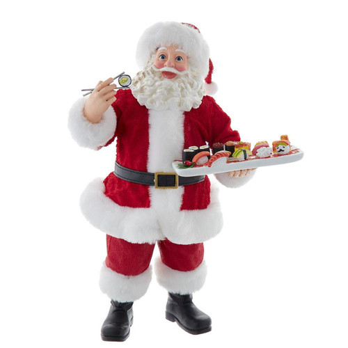 10.5“ Fabriché™ Santa With Sushi Platter