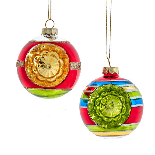 75MM Early Years Glass Ornaments, 4-Piece Box