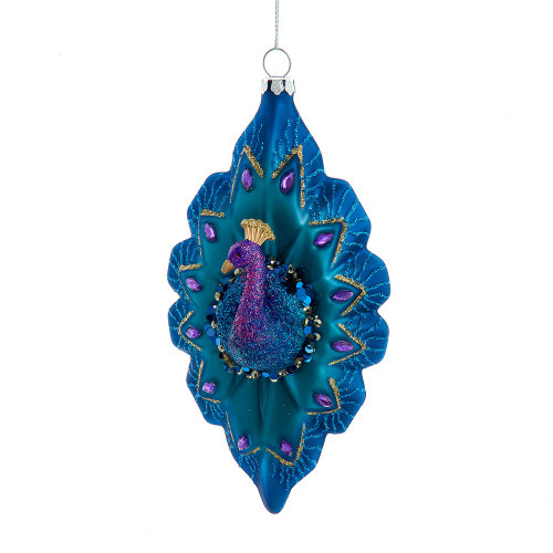 Glass Peacock Ornaments