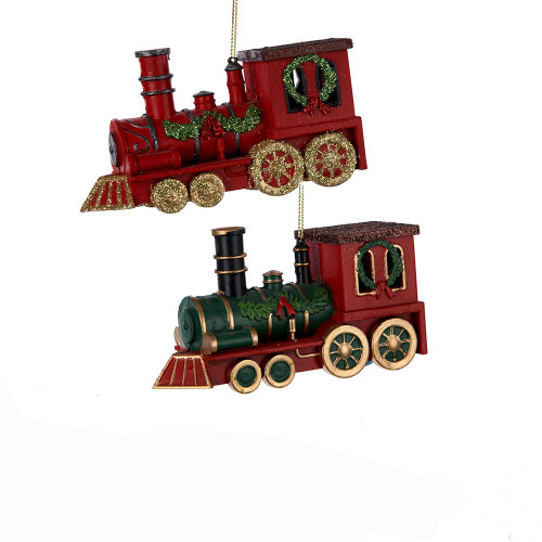 Train Ornaments, 2 Assorted