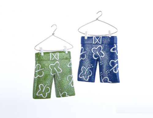 Men's Swim Trunk Ornaments, 2 Assorted
