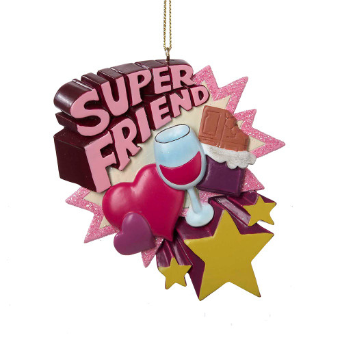 “Super Friend“ Ornament For Personalization