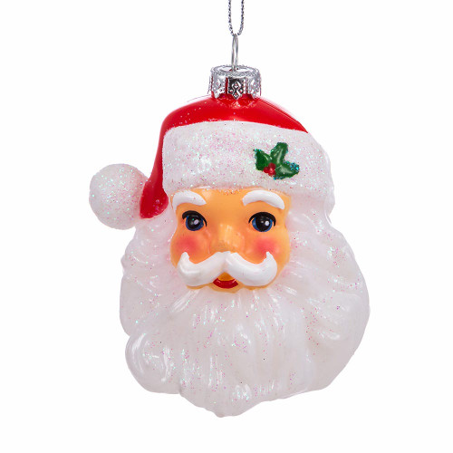 Shatterproof Santa Head Ornament