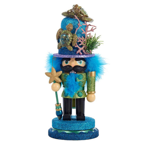 11“ Hollywood Nutcrackers™ Sea Turtle Hat Nutcracker