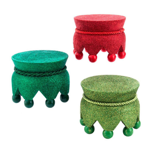 5“ Hollywood Nutcrackers™ Red, Green and Light Green Nutcracker Bases, 3 Assorted