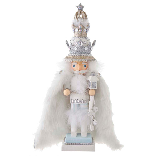 18“ Hollywood Nutcrackers™ White Fur King Nutcrackers