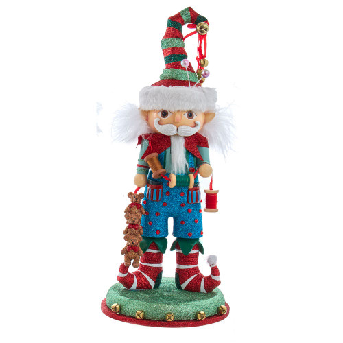 15“ Hollywood Nutcrackers™ Elf With Teddy Bear Nutcracker