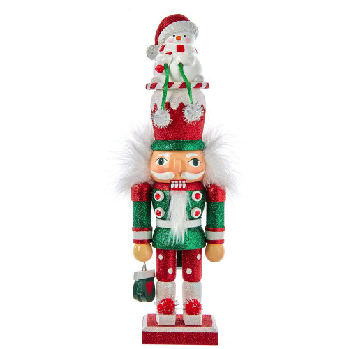 12“ Hollywood Nutcrackers™ Snowman Hat Nutcrackers, 3 Assorted