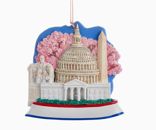 Washington, DC Scene Ornament For Personalization