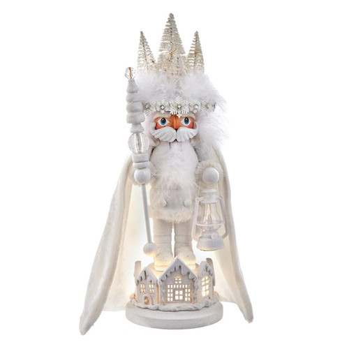 15“ Hollywood Nutcrackers™ Battery Operated White Winter LED Hat Nutcracker