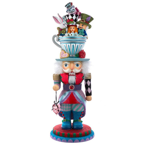 24“ Hollywood Nutcrackers™ Alice Teacup Party Hat Nutcracker