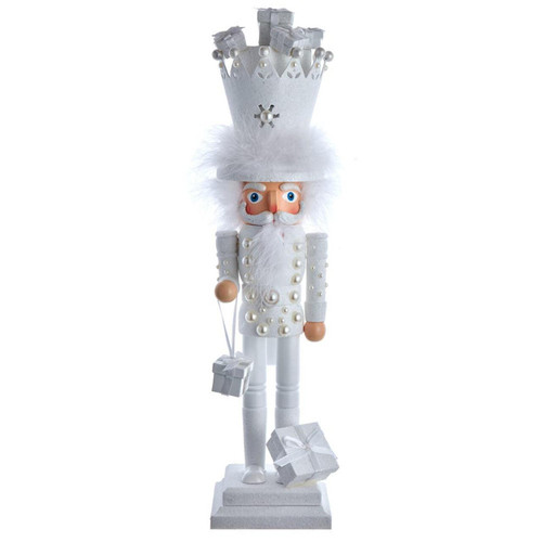 18“ Hollywood Nutcrackers™ White King With Gifts Nutcracker