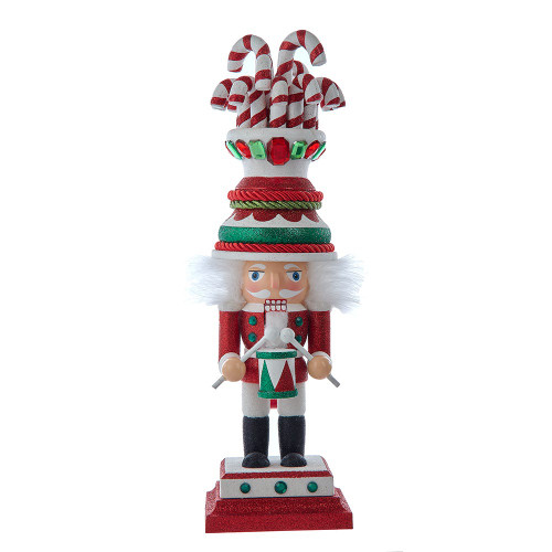 16“ Hollywood Nutcrackers™ Candy Cane Hat Soldier Nutcracker