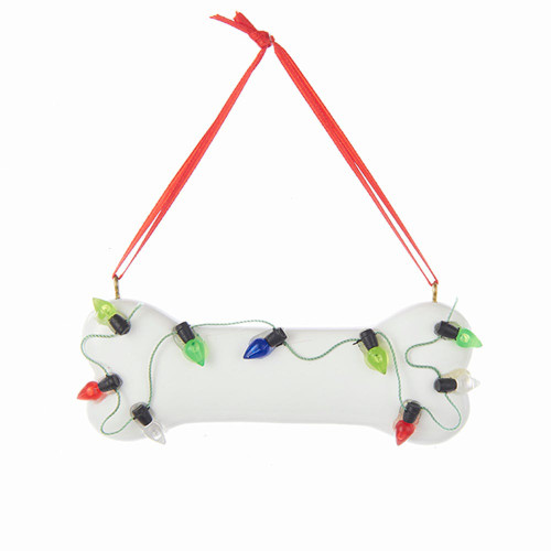 Dog Bone With C7 Lights Ornament For Personalization